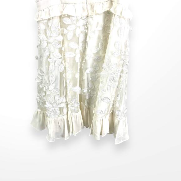 JAY GODFREY White Floral Lined Halter Sun Dress - Picture 9 of 11